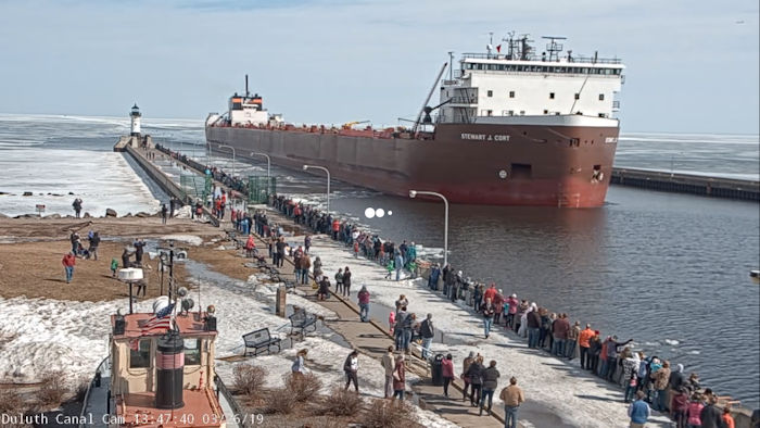 2019 First ship Duluth.jpg